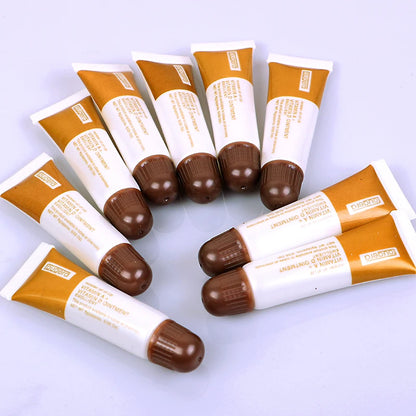 100pcs Vitamin A D Tattoo Aftercare Cream Gel Healing Skin Anti-Scar Preserve Color PMU Care Tattoo Accessories Brown