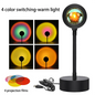 Sunset Lamp Projection Led Lights with Remote 16 Colors Night Light 360° Rotation Rainbow Lights 4 Modes Setting for Photograph