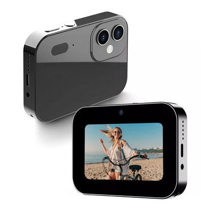 64GB 4K HD Digital Camera – Touchscreen Camcorder with 64MP Photos, Music Player, Night Vision & Vlogging Recorder