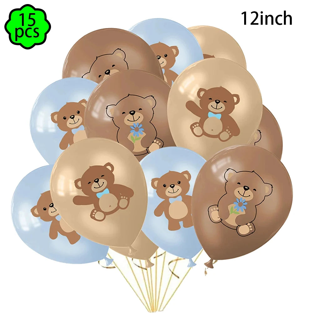 Brown Teddy Bear Party Baby Shower Supplies