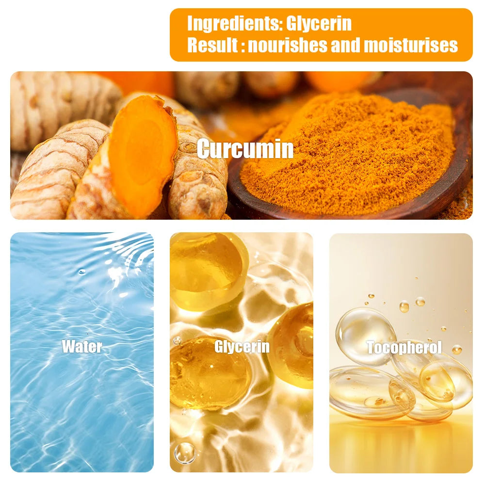 Turmeric eye cream stick nourishes the skin, improves fine lines, relieves eye bags and dark circles, and brightens the eye skin