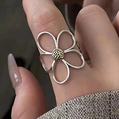 925 Sterling Silver Rings For Women Men Fine Jewelry Finger Adjustable Open Vintage Chain Ring