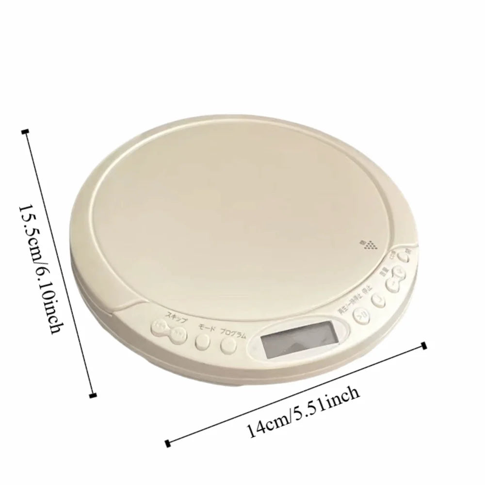 LCD Screen Display Portable CD Player USB Port High Quality Sound Walkman CD Player Looping Function Music Player