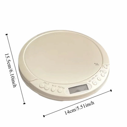 LCD Screen Display Portable CD Player USB Port High Quality Sound Walkman CD Player Looping Function Music Player