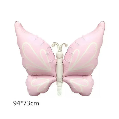 New 3D Butterfly Aluminum Film Balloon Forest Princess Style Children's Birthday Party Decoration Dreamy Wedding Decoration Cart