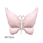 New 3D Butterfly Aluminum Film Balloon Forest Princess Style Children's Birthday Party Decoration Dreamy Wedding Decoration Cart