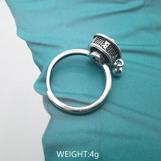 Lotus Seat Rotation Anti Stress Rings for Anxiety Relief Mood Management Gifts Women Fashionable Decorative Gifts