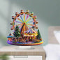 Christmas Ferris Wheel Decoration 2D Desktop Acrylic Ferris Wheel Shelf For Home Holiday Party Desktop Christmas Ornaments