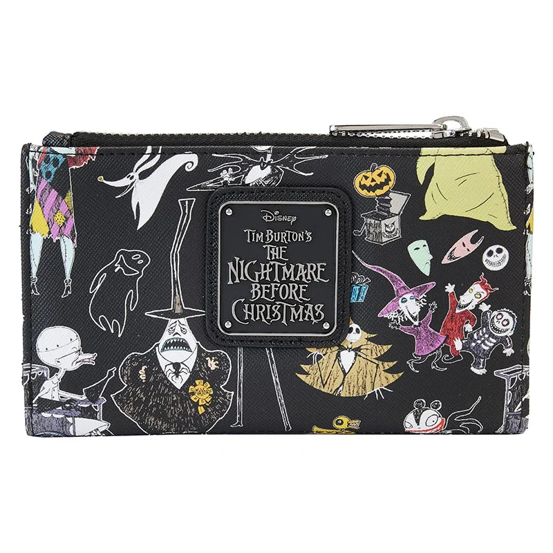 Halloween Disney Loungefly Mini Wallet – The Nightmare Before Christmas Cosplay Wallet for Girls