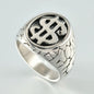 1PC Stainless Steel Vintage Punk Skull Cross Eagle Mens Ring Finger Jewelry Hip Hop Rock Culture Ring Unisex Male Party Ring