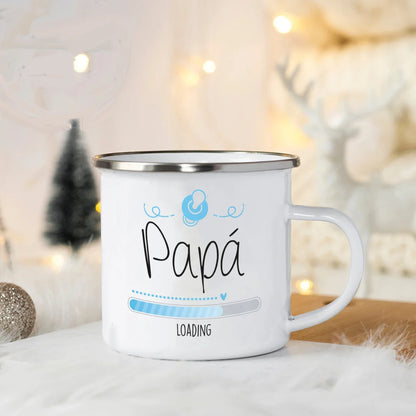World's Best Dad and Mom Print Coffee Mug Unique Fathers Day Gift and Mothers Day Gifts Drink Wine Juice Tea  Enamel Mug Present