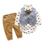 Kids Boys Formal Party Outfits Clothes Set Wedding Birthday Toddler Boy Gentleman Handsome Children Elegant Suit 1 2 3 4 5 Years