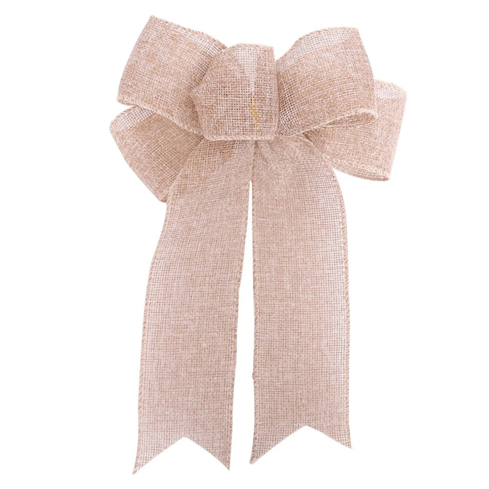 1/6pcs Large Christmas Bow Decorative Christmas Wreaths Ribbon Bows Xmas Tree Decoration Home Party Decor DIY Gift Wrapping