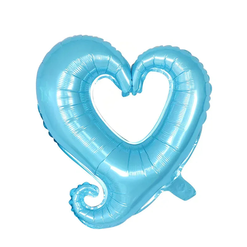 10pcs 18inch Hook Foil Helium Balloons 45x45cm Size Heart Shaped Wedding Valentine's Day Party Decoration Balloons Supplies