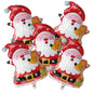 5pcs Christmas Foil Helium Balloon Santa Snowman Penguin Candy Merry Christmas Theme Party Decoration Air Globos Kids Gifts
