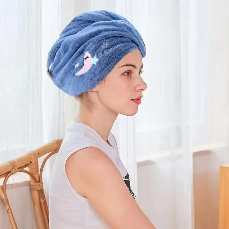 Quick‑Dry Hair Towel Wrap – Super Absorbent Soft Microfiber Head Towel for Women & Girls