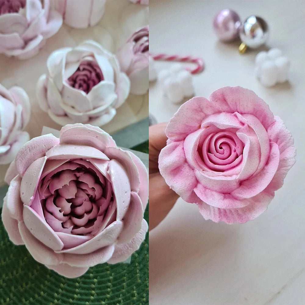 Russian pipeline flower nozzle oversize stainless steel cotton candy rose piping mouth cake decorative icing, cream bouquet DIY