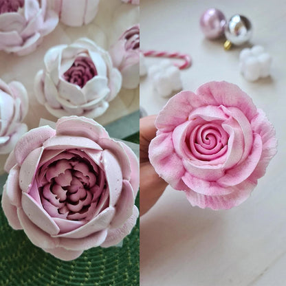 Russian pipeline flower nozzle oversize stainless steel cotton candy rose piping mouth cake decorative icing, cream bouquet DIY