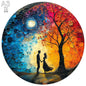 Wooden Animal Jigsaw Puzzle for Adults Kids Toy Circular Puzzle Puzzles Set Birthday Gift Brain Teaser Family Interactive Game
