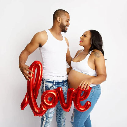 106cm Love Foil Balloons for Wedding Red Large Letters Love Helium Balloon for Birthday Valentine's Day Engagement Decor Favor
