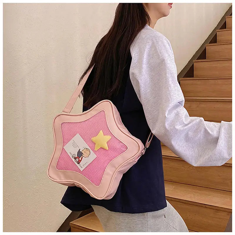 Kawaii Ita Star Crossbody – Original Anime Two‑Dimensional Ulzzang Shoulder Bag for Girls