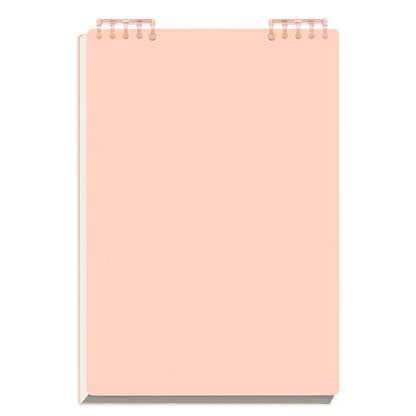 Top-Flip Loose-Leaf Notebook – Wooden, 360° Flipping, Double-Sided No Ink Leakage, Office Essential