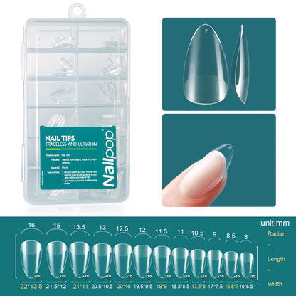 Soft Gel Tips - Medium Almond/Coffin Acrylic Nails, 120pcs/box