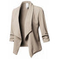 Women’s Open‑Front Slim Blazer – Long Sleeve Office Cardigan
