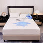 Waterproof Mattress Protector Soft Comfortable Breathable Solid Color Fitted Bedding Cover No Pillowcases Included