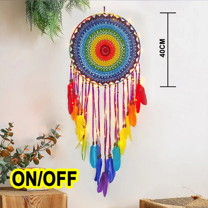 big dream catcher hanging/light decoration nordic decoration home girls room/nursery/kids decor dreamcatcher children room new 5