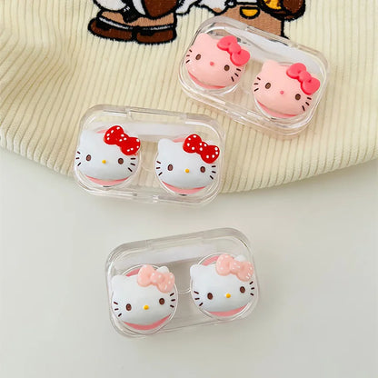 New Hello Kitty Contact Lens Case Transparent