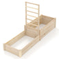 87" Raised Garden Bed w/ Trellis 2 Planter Boxes Open-ended Base for Patio