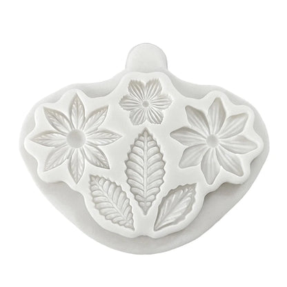 Flowers and Leaves Silicone Sugarcraft Mold Chocolate Cupcake Baking Mould Fondant Cake Decorating Tools