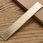 Vintage Brass Measuring Ruler – Creative Straight Ruler, Triangle Ruler & Protractor for Students and Stationery Lovers