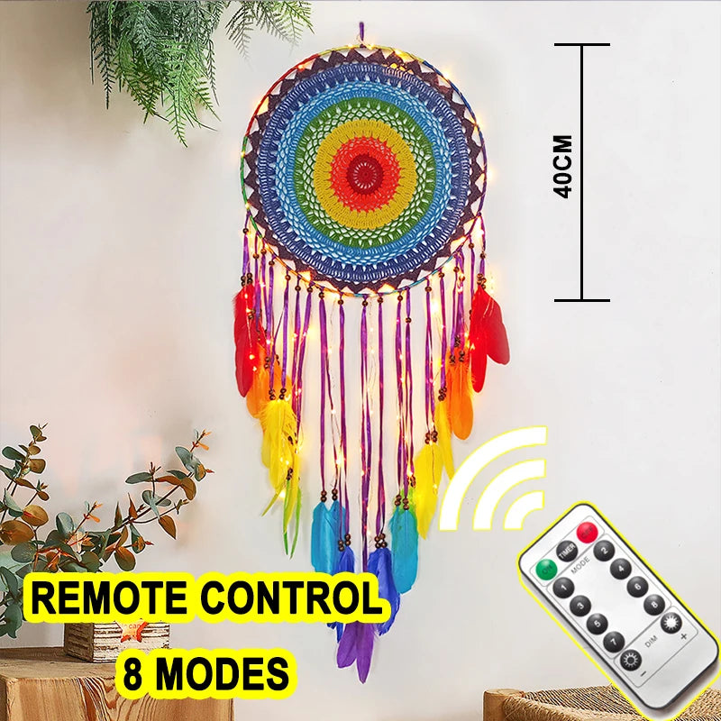 big dream catcher hanging/light decoration nordic decoration home girls room/nursery/kids decor dreamcatcher children room new 5