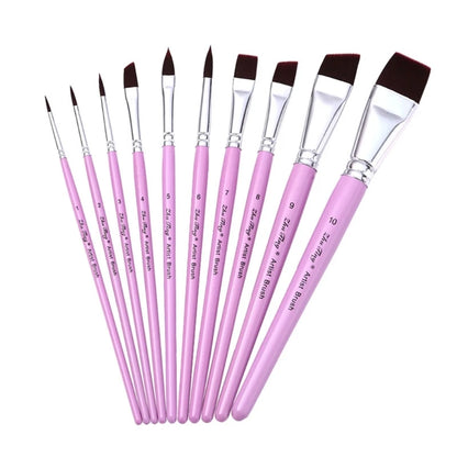 10 Pcs Paint Brushes Set Watercolor Paint Brushes Drawing Supplies for Body Face