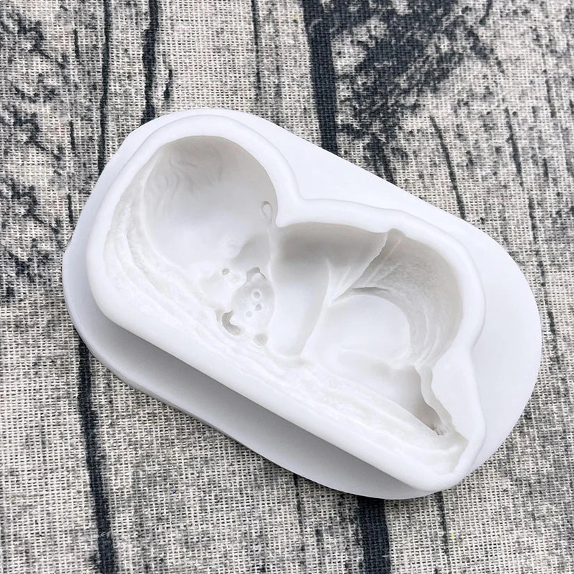 Baby-Themed Silicone Sugarcraft Mold – Fondant, Resin & Cupcake Decorating Tool