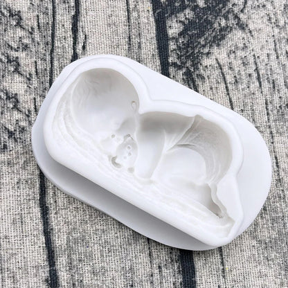 Baby-Themed Silicone Sugarcraft Mold – Fondant, Resin & Cupcake Decorating Tool