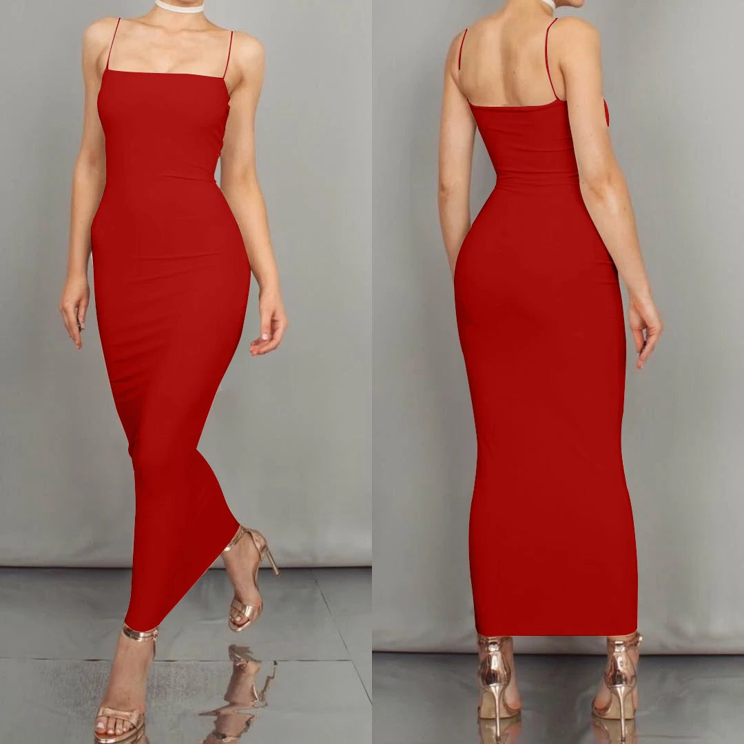 Autumn And Winter New Sexy Sling Dress Women