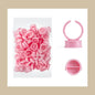 100pcs Disposable White Eyelash Glue Ring Cup Holder Container Tattoo Pigment Eyelash Extension Tools Lash Supplies Accessories