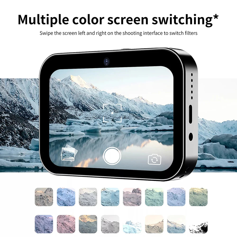 64GB 4K HD Digital Camera – Touchscreen Camcorder with 64MP Photos, Music Player, Night Vision & Vlogging Recorder