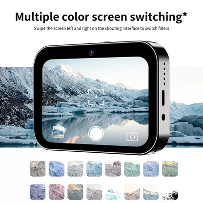 64GB 4K HD Digital Camera – Touchscreen Camcorder with 64MP Photos, Music Player, Night Vision & Vlogging Recorder