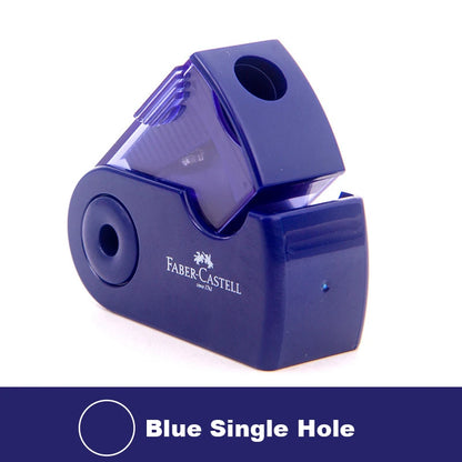 Mini Pencil Sharpener Single Double Hole Black/Red/Blue