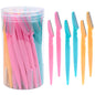 30Pcs/Bottle Eyebrow Razors with Container