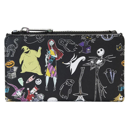 Halloween Disney Loungefly Mini Wallet – The Nightmare Before Christmas Cosplay Wallet for Girls