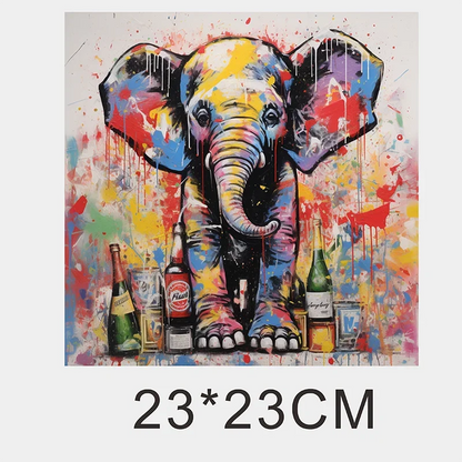 Graffiti Animal Iips Fashion Iron Sticker Patch For Clothing T-shirt DIY Hoodie Jacket Sticker DTF PPatch Is Waterproof