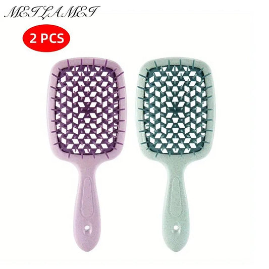 2pcs/set Anti Static Detangling Hair Comb for Wet or Dry Hair