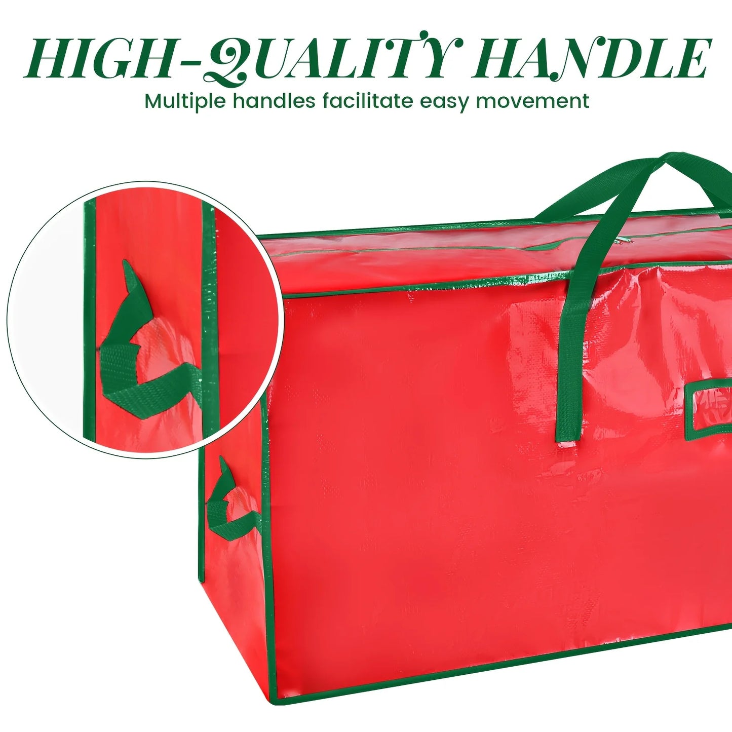 9ft Extra-Large Christmas Tree Storage Bag - Waterproof Durable PVC With Dual Zipper & Sturdy Handles | 24-hour Shipping