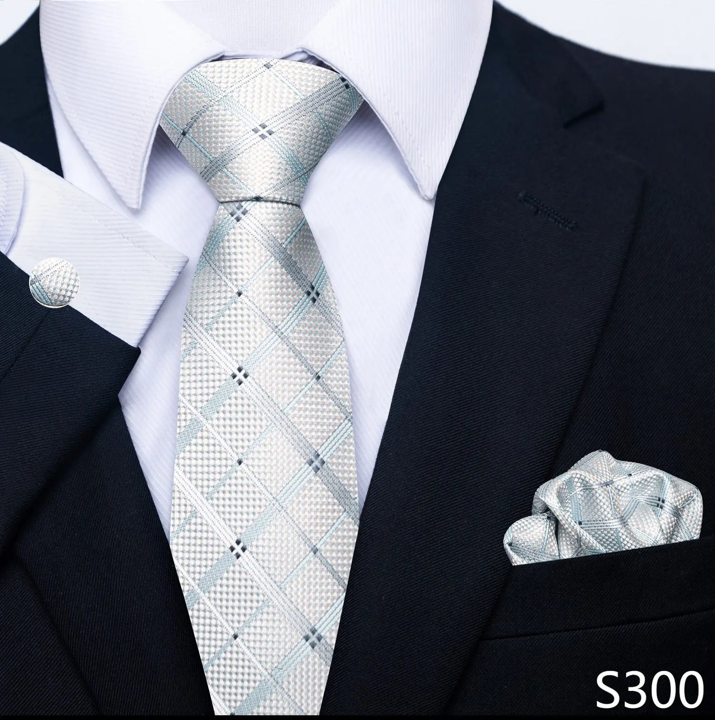 Silk Tie Pocket Squares Necktie Suit Accessories