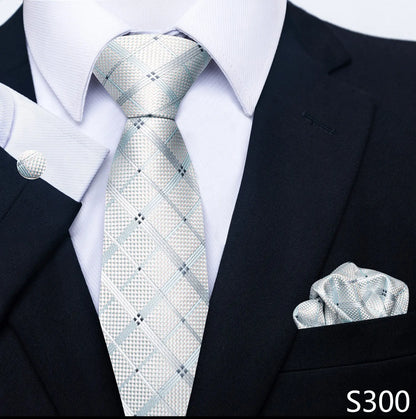 Silk Tie Pocket Squares Necktie Suit Accessories